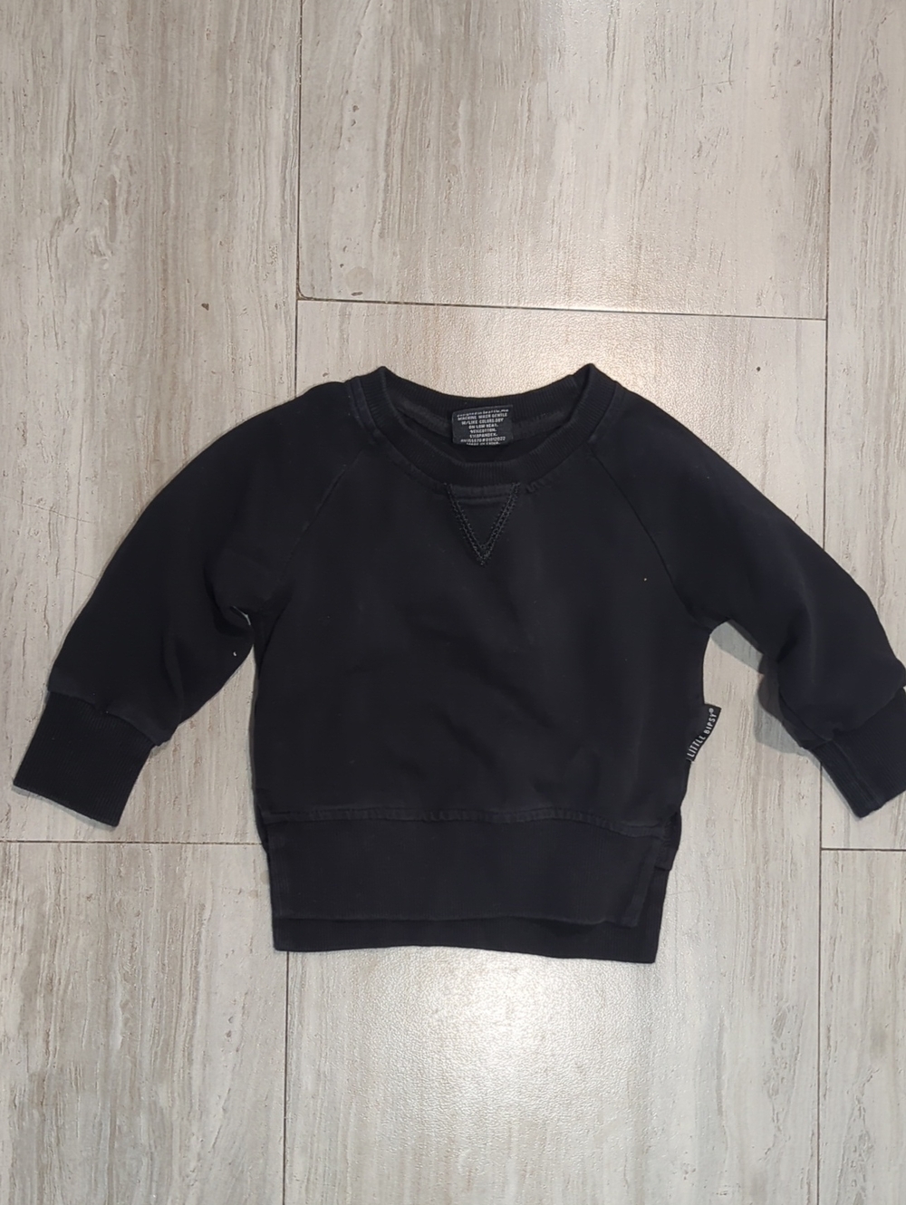 Little Bipsy Black Toddler Pullover 6-12 Months